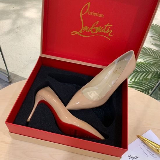 Christian Louboutine Premium Leather Comfortable Dress Shoes With Gift Box