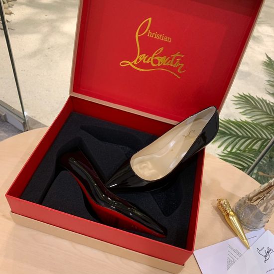 Christian Louboutine Premium Leather Comfortable Dress Shoes With Gift Box