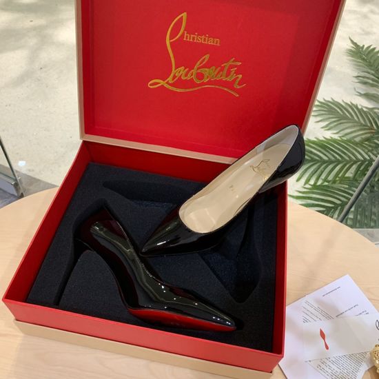 Christian Louboutine Premium Leather Comfortable Dress Shoes With Gift Box
