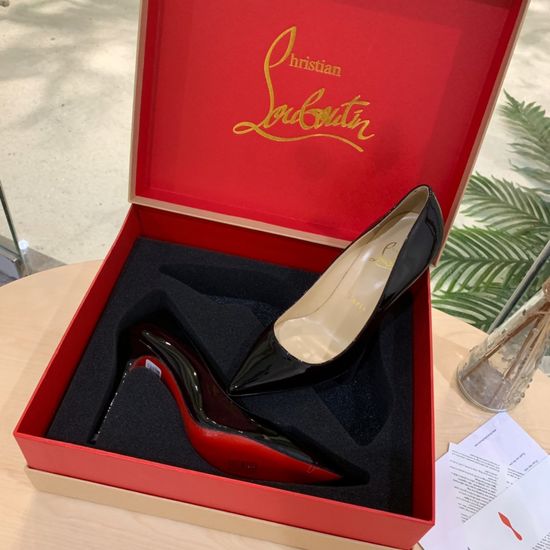 Christian Louboutine Premium Leather Comfortable Dress Shoes With Gift Box