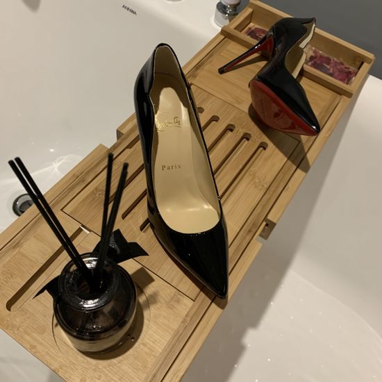 Christian Louboutine Patent Leather Heels Premium Leather Sole