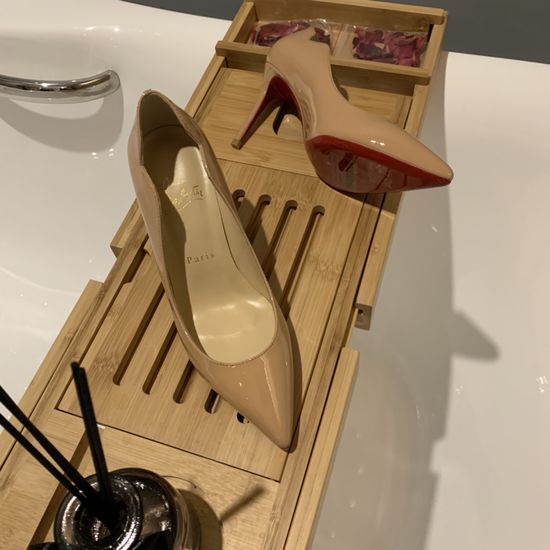 Christian Louboutine Patent Leather Heels Premium Leather Sole