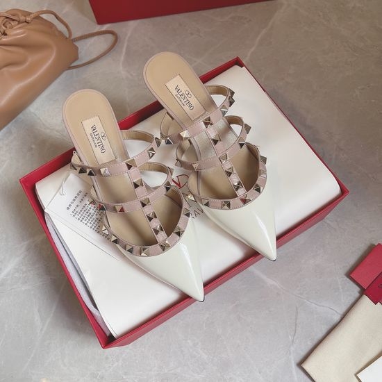 Valentino Fishbone Design Genuine Leather Sole Dress Shoes