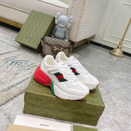 Gucci Premium Leather Casual Shoes Comfortable Versatile Fashion Footwear