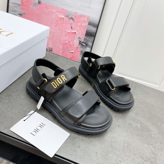 Christian Dior Casual Adjustable Strap Comfortable Sandals Premium Leather Lining