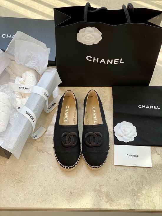 Chanel Denim Espadrilles and Slippers Comfortable High Quality Footwear