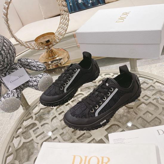 Christian Dior Monogram Lace-up Low Top And High Top Sneakers