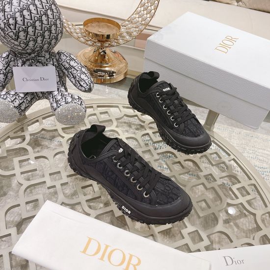 Christian Dior Monogram Lace-up Low Top And High Top Sneakers