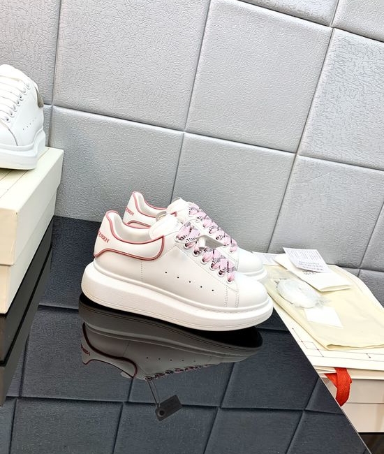 McQueen High Quality Leather Platform Casual Sneakers