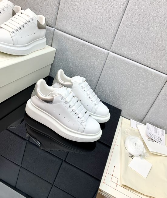McQueen High Quality Leather Platform Casual Sneakers