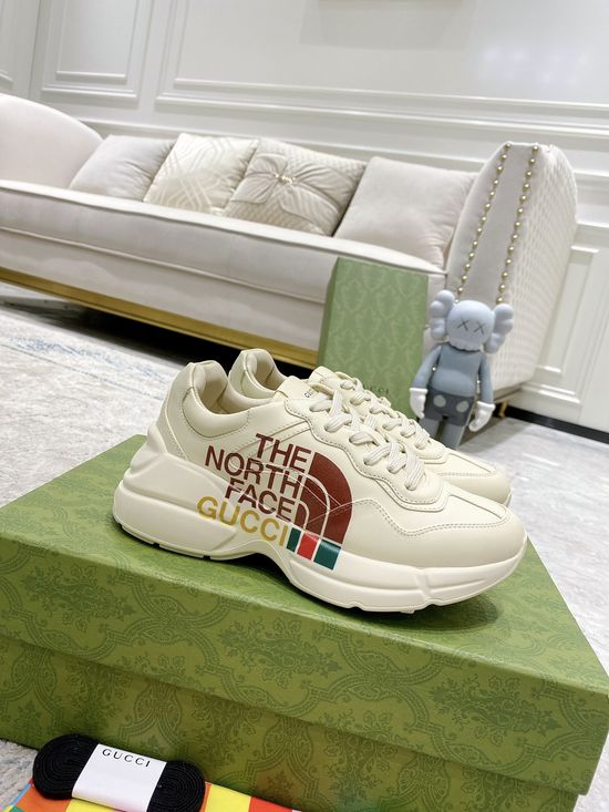 Gucci Premium Leather Casual Shoes Comfortable Versatile Fashion Footwear