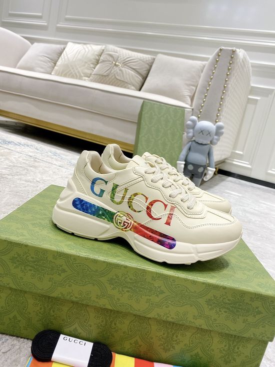 Gucci Premium Leather Casual Shoes Comfortable Versatile Fashion Footwear