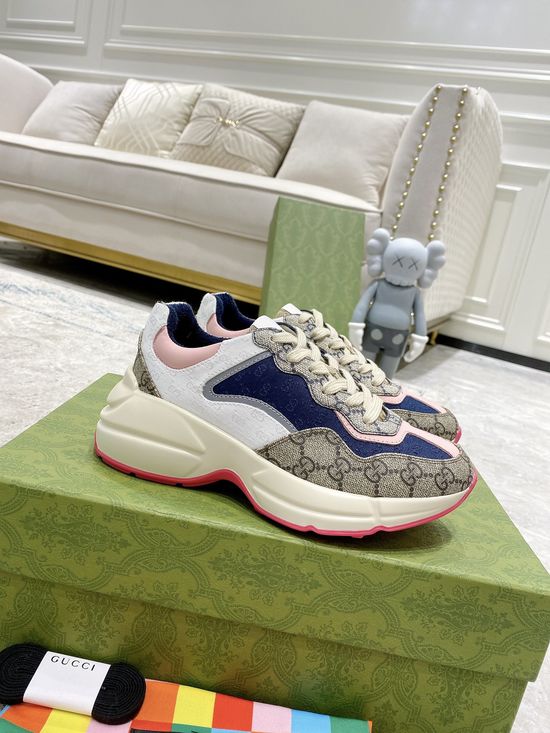 Gucci Premium Leather Casual Shoes Comfortable Versatile Fashion Footwear
