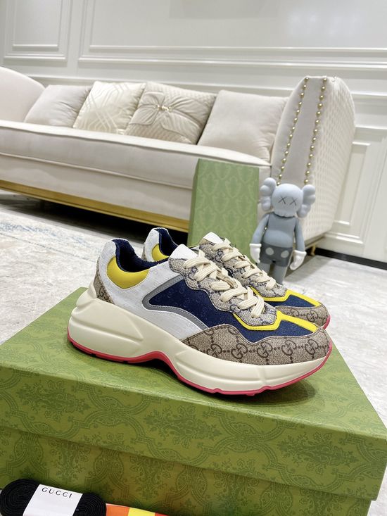 Gucci Premium Leather Casual Shoes Comfortable Versatile Fashion Footwear