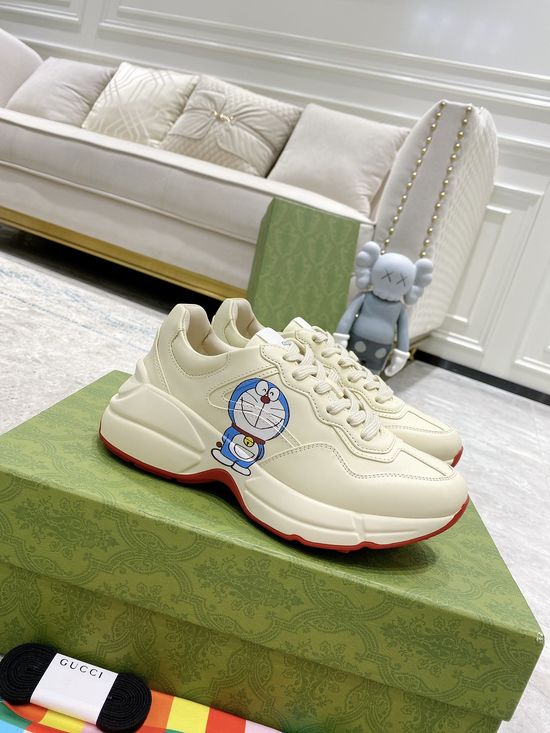 Gucci Premium Leather Casual Shoes Comfortable Versatile Fashion Footwear