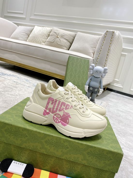 Gucci Premium Leather Casual Shoes Comfortable Versatile Fashion Footwear