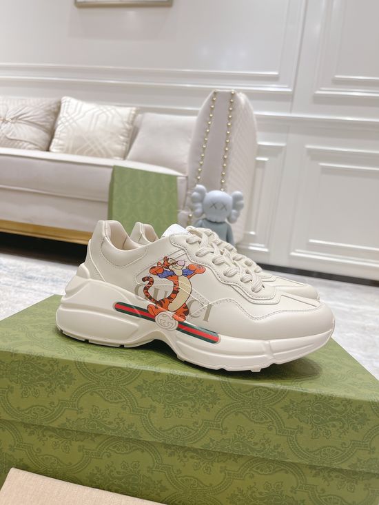 Gucci Premium Leather Casual Shoes Comfortable Versatile Fashion Footwear