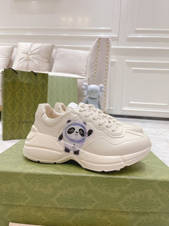 Gucci Premium Leather Casual Shoes Comfortable Versatile Fashion Footwear