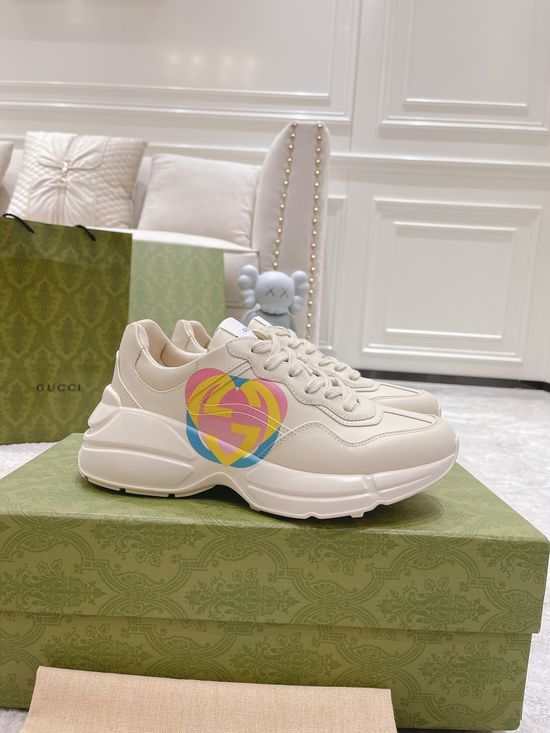 Gucci Premium Leather Casual Shoes Comfortable Versatile Fashion Footwear