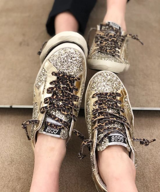 Golden Goose Premium Distressed Casual Shoes with Comfortable Insole