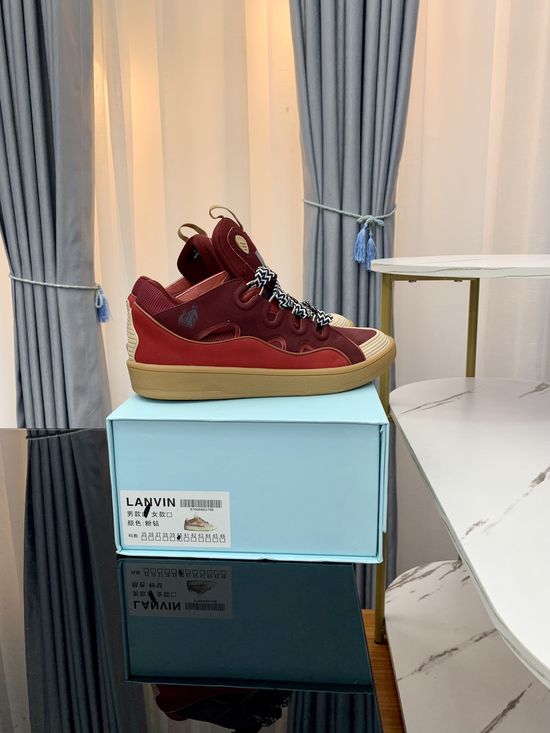 Lanvin Premium Leather Versatile Daily Casual Sneakers