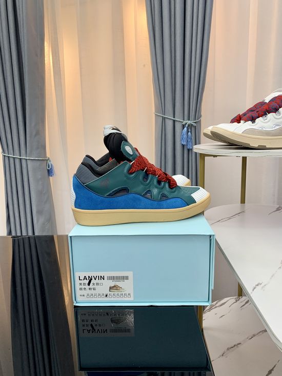 Lanvin Premium Leather Versatile Daily Casual Sneakers