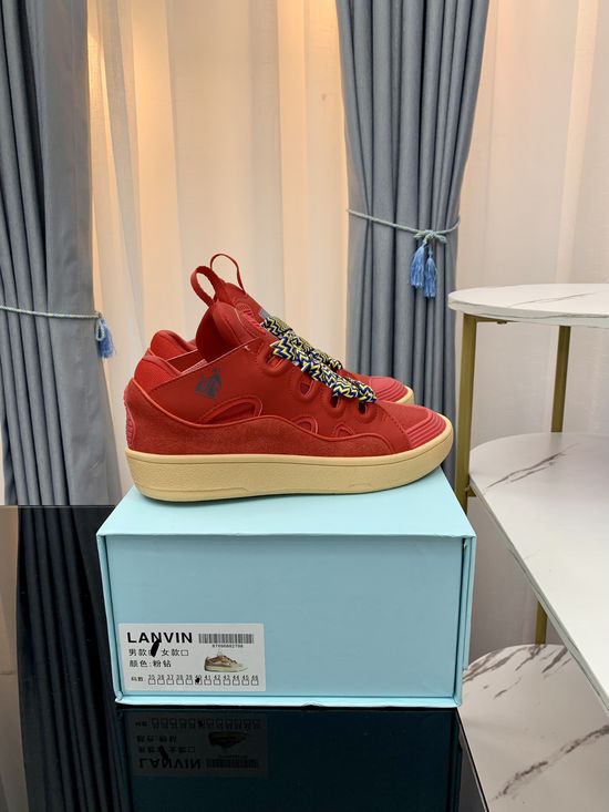 Lanvin Premium Leather Versatile Daily Casual Sneakers