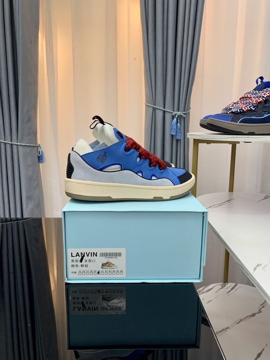 Lanvin Premium Leather Versatile Daily Casual Sneakers