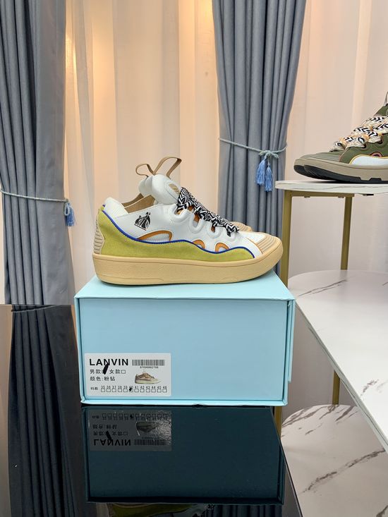 Lanvin Premium Leather Versatile Daily Casual Sneakers