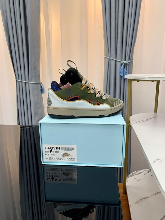 Lanvin Premium Leather Versatile Daily Casual Sneakers