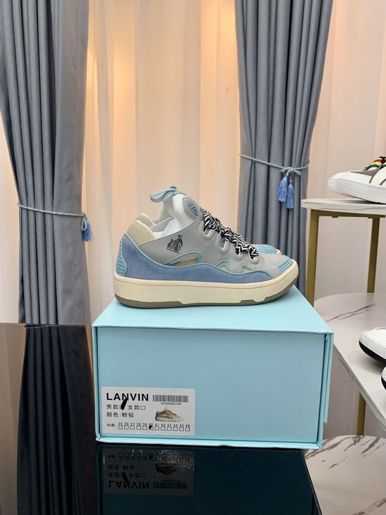 Lanvin Premium Leather Versatile Daily Casual Sneakers