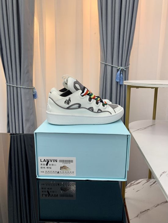Lanvin Premium Leather Versatile Daily Casual Sneakers