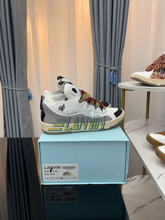 Lanvin Premium Leather Versatile Daily Casual Sneakers
