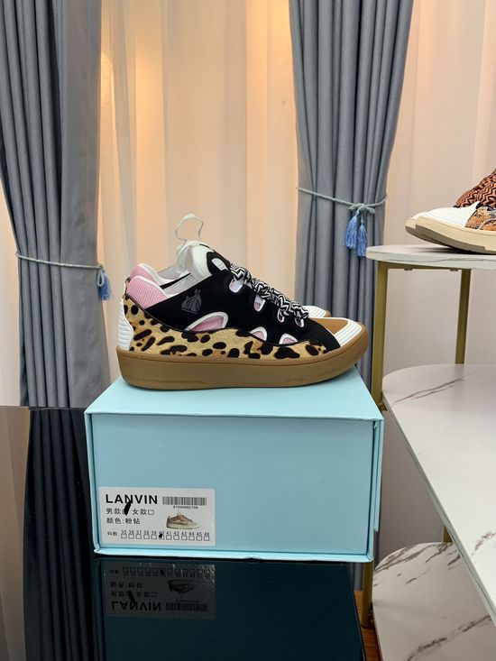 Lanvin Premium Leather Versatile Daily Casual Sneakers
