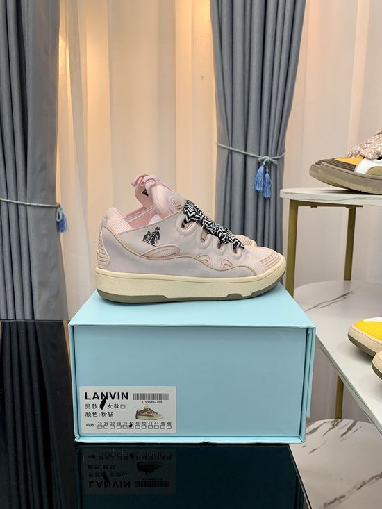 Lanvin Premium Leather Versatile Daily Casual Sneakers