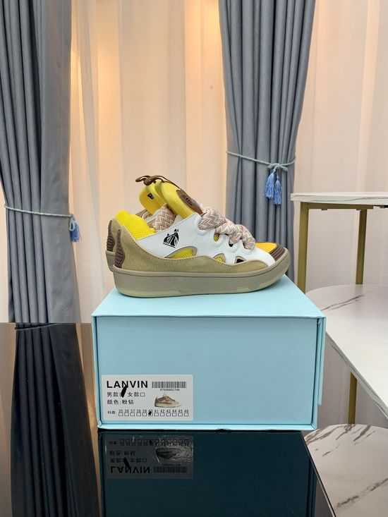 Lanvin Premium Leather Versatile Daily Casual Sneakers