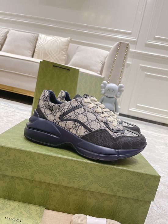 Gucci Premium Leather Casual Shoes Comfortable Versatile Fashion Footwear