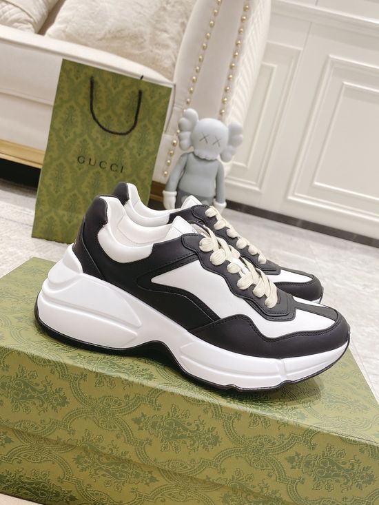Gucci Premium Leather Casual Shoes Comfortable Versatile Fashion Footwear