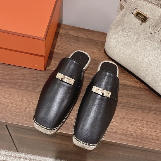 Hermes Handmade Espadrille Sandals Premium Leather Comfort Sole