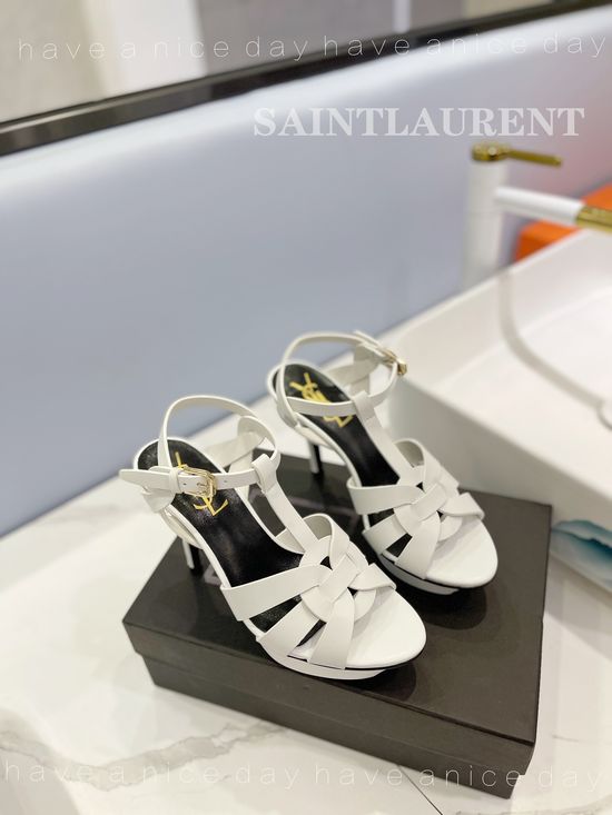 Yves Saint Laurent Elegant High Heel Pumps Premium Leather Upper Dress Shoes