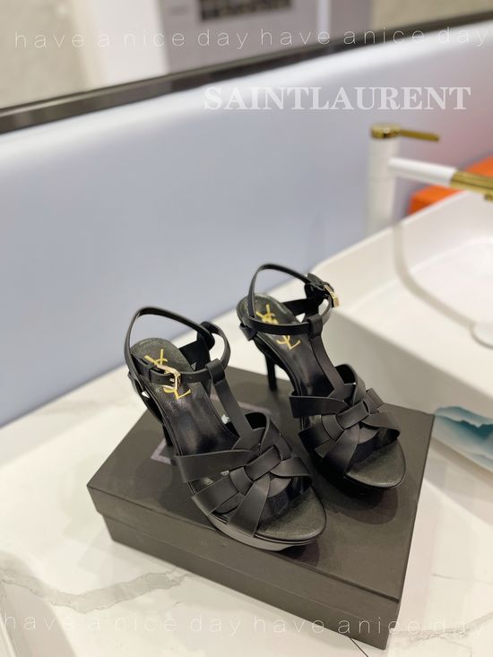 Yves Saint Laurent Elegant High Heel Pumps Premium Leather Upper Dress Shoes