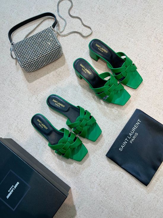Yves Saint Laurent Classic Leather Slides Premium Quality Handcrafted Upper