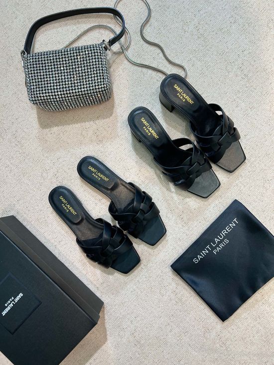 Yves Saint Laurent Classic Leather Slides Premium Quality Handcrafted Upper