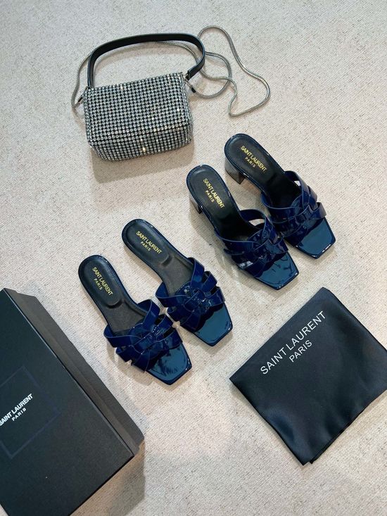 Yves Saint Laurent Classic Leather Slides Premium Quality Handcrafted Upper