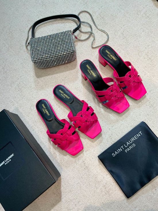 Yves Saint Laurent Classic Leather Slides Premium Quality Handcrafted Upper