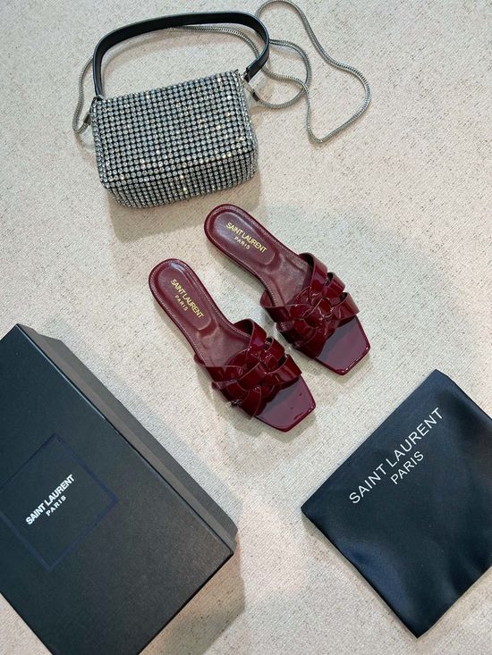 Yves Saint Laurent Classic Leather Slides Premium Quality Handcrafted Upper