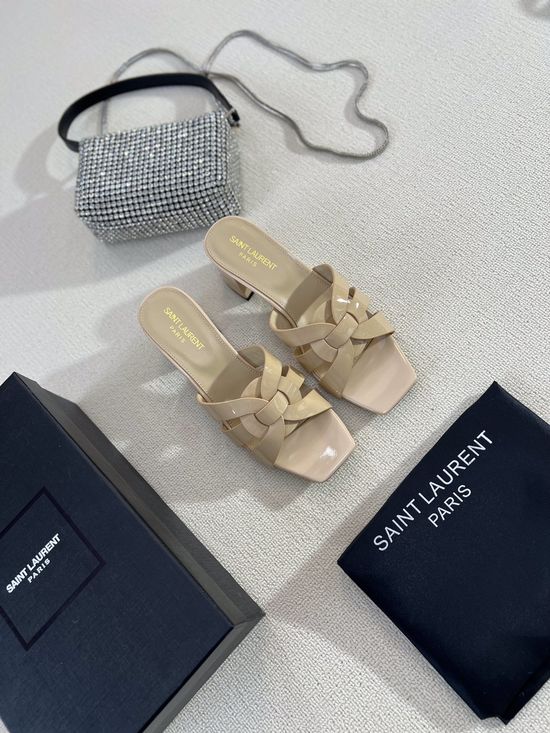 Yves Saint Laurent Classic Leather Slides Premium Quality Handcrafted Upper