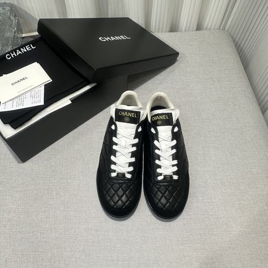 Chanel Premium Cowhide Casual Shoes with Soft Sheepskin Lining