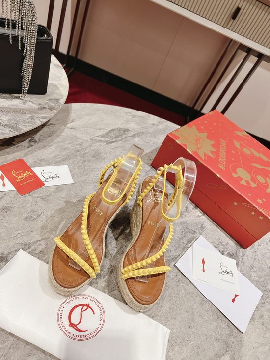 Bottega Veneta Woven Wedge Sandals with Crossover Straps