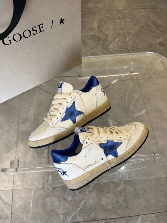 Golden Goose Premium Blue Tail Blue Star Casual Vintage Platform Sneakers